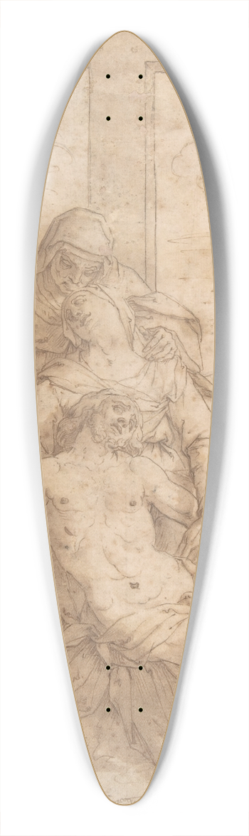 Pasquale Ottino - Descent from the Cross 39.3 inch art pintail longboard deck