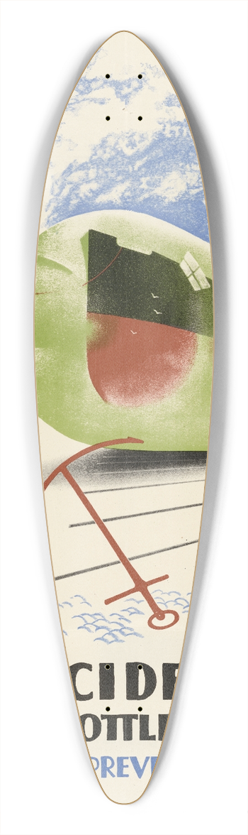 Pat Keely - Accidents are Bottlenecks  Prevent Them 39.3 inch art pintail longboard deck