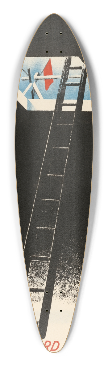 Pat Keely - Fence or Guard All Openings 39.3 inch art pintail longboard deck