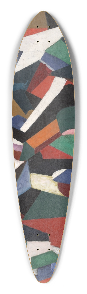 Patrick Henry Bruce - Composition II 39.3 inch art pintail longboard deck