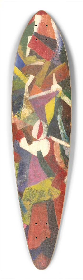 Patrick Henry Bruce - Composition VI 39.3 inch art pintail longboard deck
