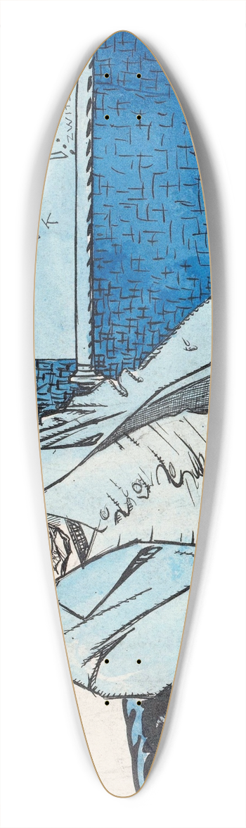 Patricq Kroon - Jaarbalans in Belgi 39.3 inch art pintail longboard deck