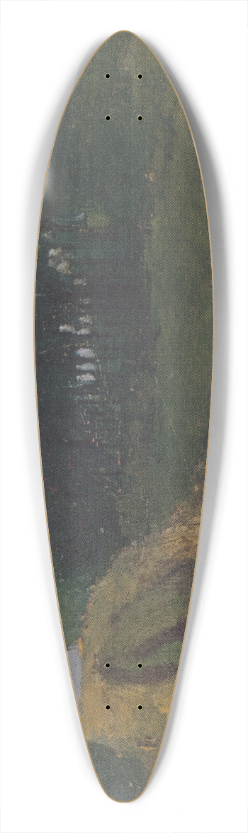 Paula Modersohn-Becker - Evening landscape 39.3 inch art pintail longboard deck