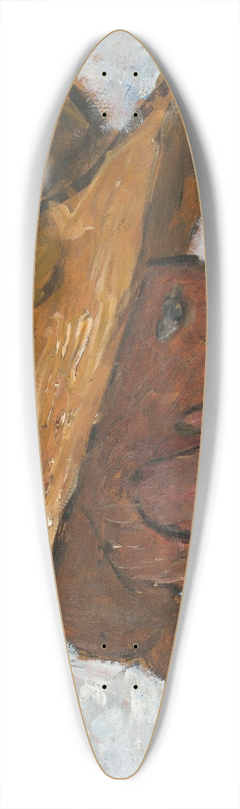 Paula Modersohn-Becker - Mdchen mit Strohhut im Profil nach rechts 39.3 inch art pintail longboard deck