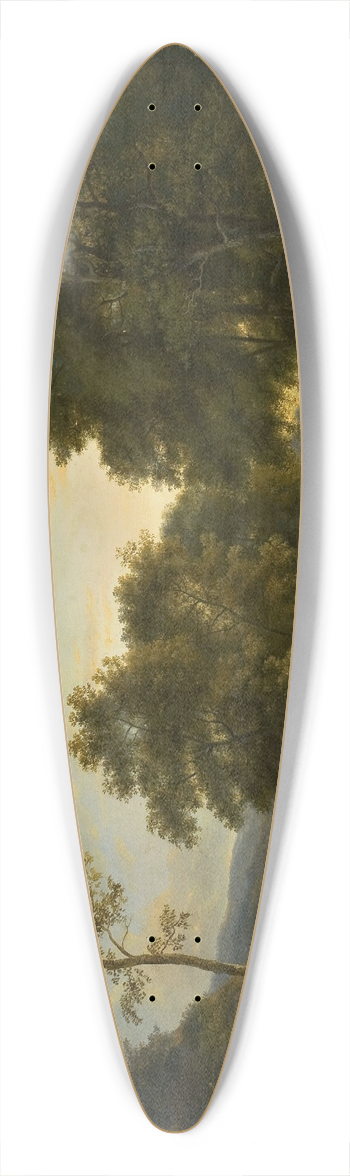Paul Balthasar Ommeganck - Pastoral scene 39.3 inch art pintail longboard deck