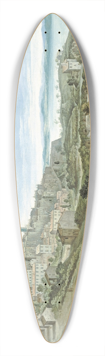 Paul Bril - View of Bracciano 39.3 inch art pintail longboard deck