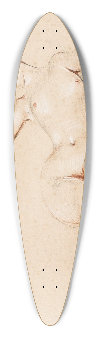 Paul Csar Helleu - Lying Nude On A Sofa 39.3 inch art pintail longboard deck