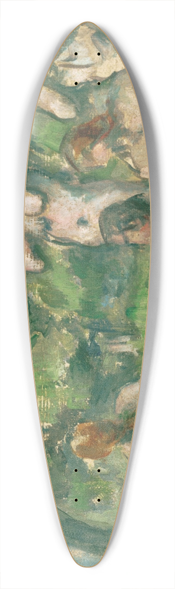 Paul Czanne - Bathers 2 39.3 inch art pintail longboard deck