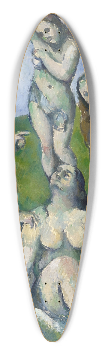 Paul Czanne - Five Bathers 39.3 inch art pintail longboard deck