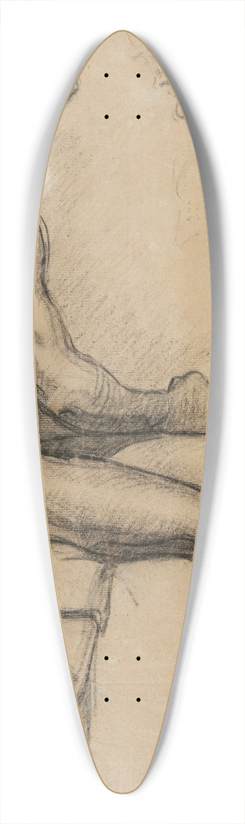 Paul Czanne - Homme nu 39.3 inch art pintail longboard deck