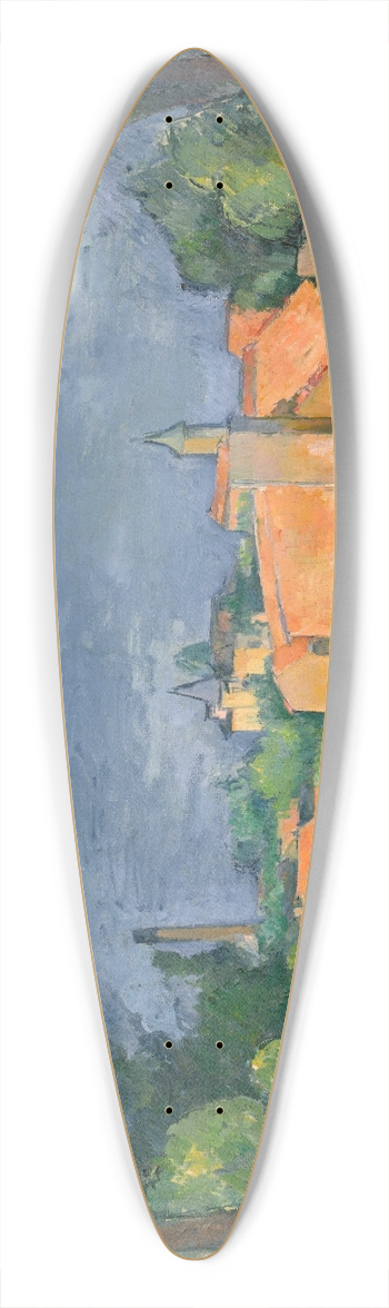 Paul Czanne - LEstaque aux toits rouges 39.3 inch art pintail longboard deck