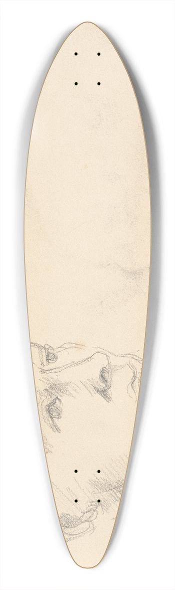 Paul Czanne - Madame Czanne 39.3 inch art pintail longboard deck