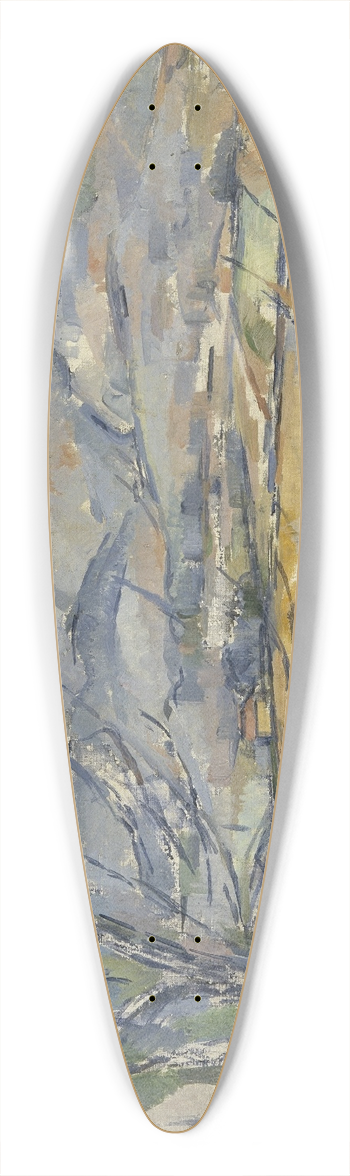 Paul Czanne - Montagne Sainte-Victoire 39.3 inch art pintail longboard deck