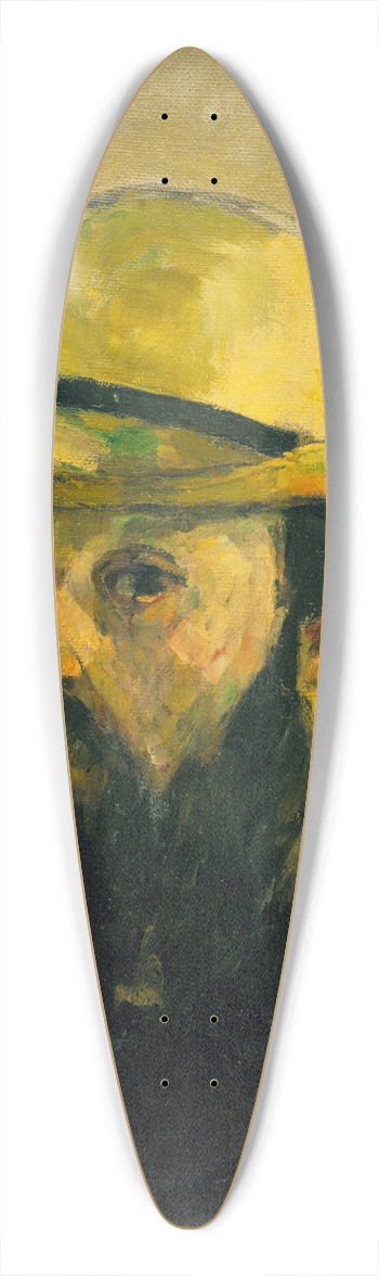Paul Czanne - Self-Portrait in a Straw Hat 39.3 inch art pintail longboard deck
