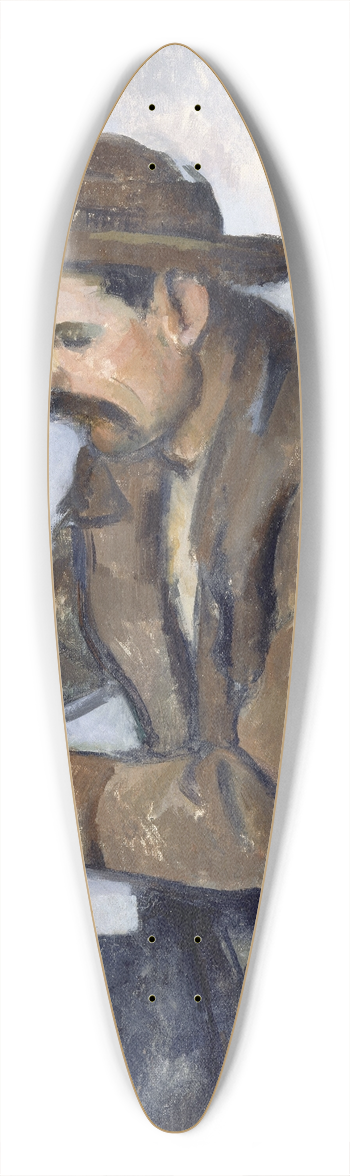 Paul Czanne - The Cardplayer 39.3 inch art pintail longboard deck