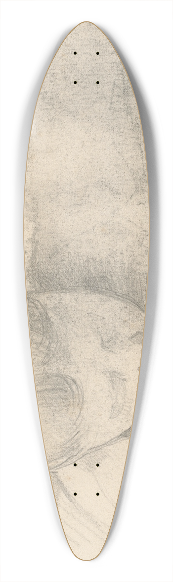 Paul Czanne - Woman Leaning Forward II 39.3 inch art pintail longboard deck