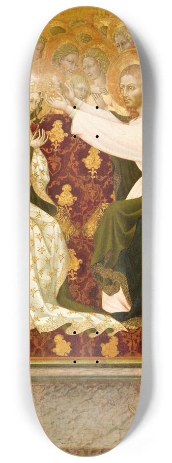 Giovanni di Paolo - Coronation of the Virgin 8.25 inch art skate deck
