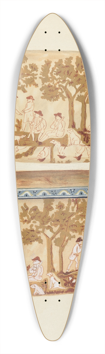 Paul Farkas - Bandbox 39.3 inch art pintail longboard deck