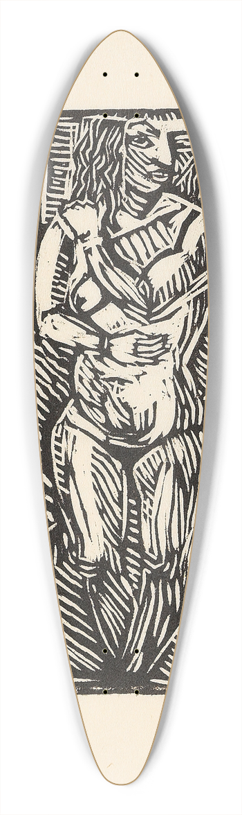 Paul Gangolf - Stehender Akt von vorne 39.3 inch art pintail longboard deck
