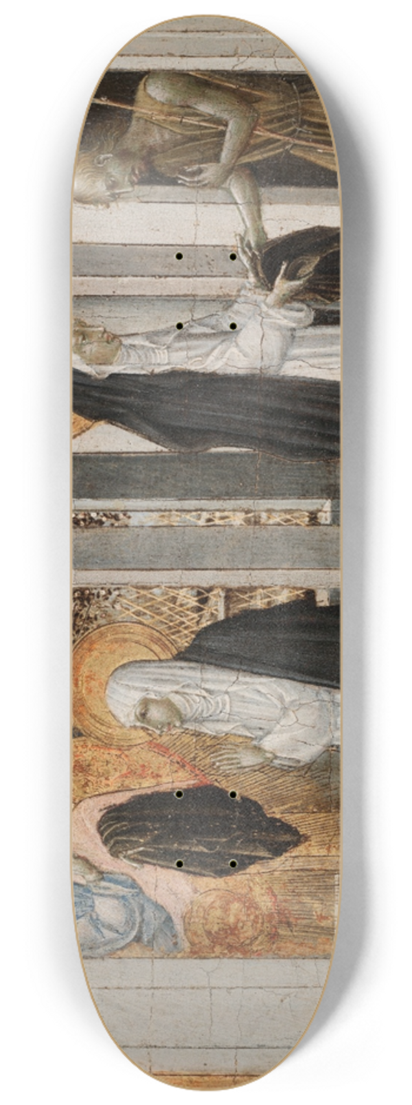 Giovanni di Paolo - St. Catherine of Siena and the Beggar 8.25 inch art skate deck