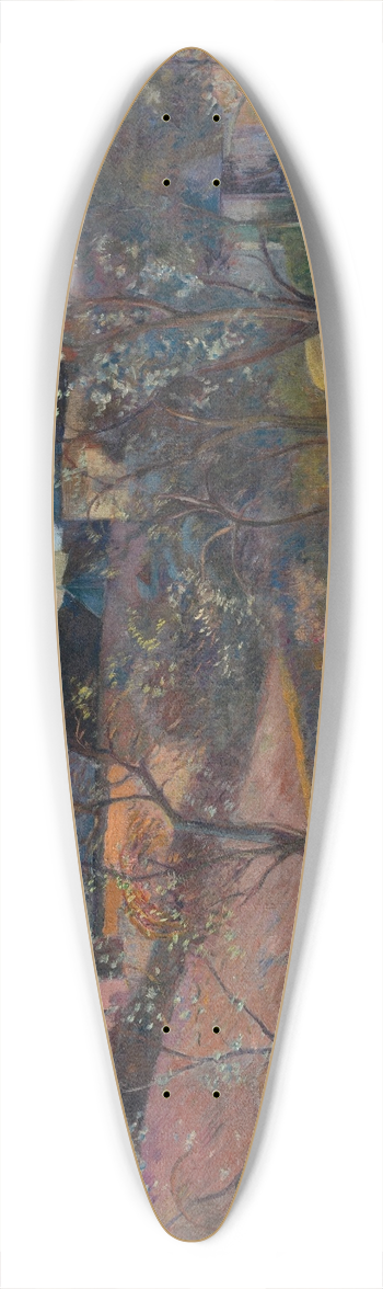 Paul Gauguin - Vue de Rouen 39.3 inch art pintail longboard deck