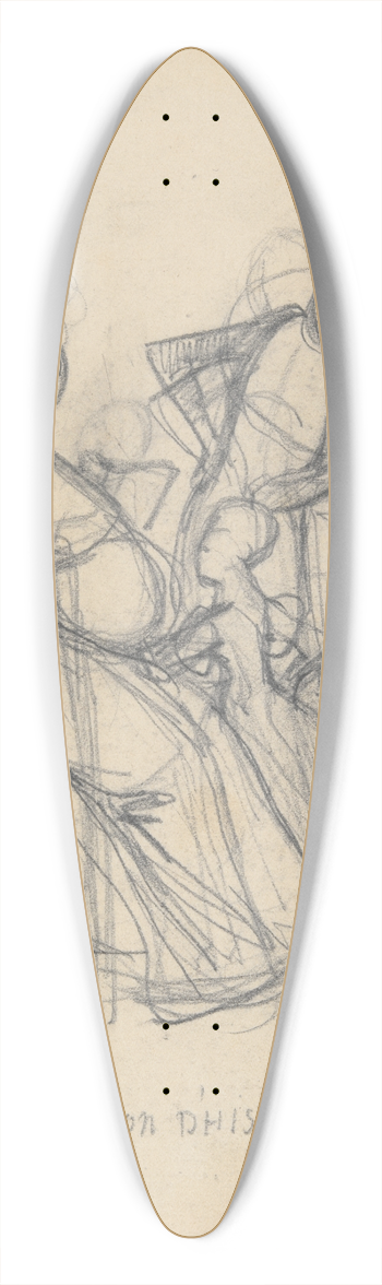 Paul Gavarni - La LecondHistoire 39.3 inch art pintail longboard deck