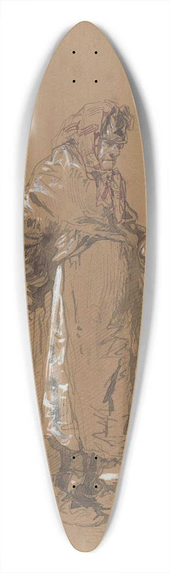Paul Gavarni - Reverie 39.3 inch art pintail longboard deck