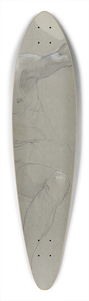 Paul-Jacques-Aim Baudry - Seated Male Nude 39.3 inch art pintail longboard deck