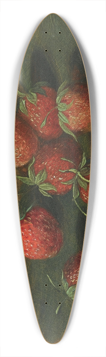 Paul-Jacques-Aim Baudry - Study Of Strawberries 39.3 inch art pintail longboard deck