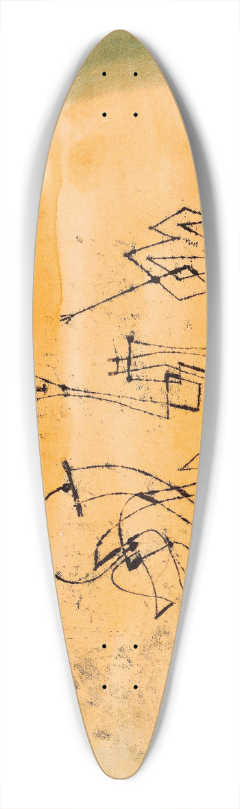 Paul Klee - Abstract Trio 39.3 inch art pintail longboard deck
