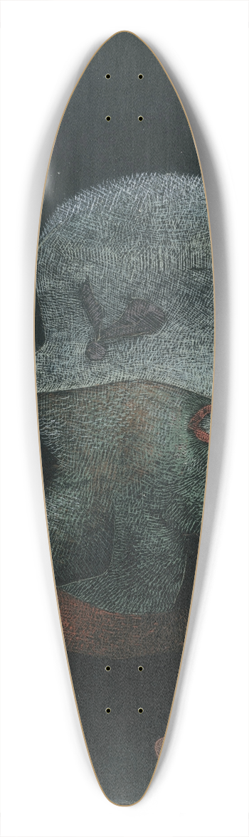 Paul Klee - Astrological Fantasy 39.3 inch art pintail longboard deck