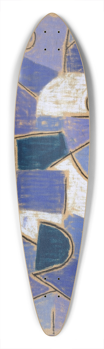 Paul Klee - Blue night 39.3 inch art pintail longboard deck