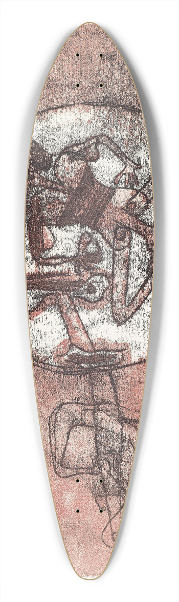 Paul Klee - Der Verliebte 39.3 inch art pintail longboard deck