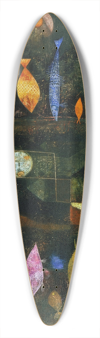 Paul Klee - Fish Magic 39.3 inch art pintail longboard deck