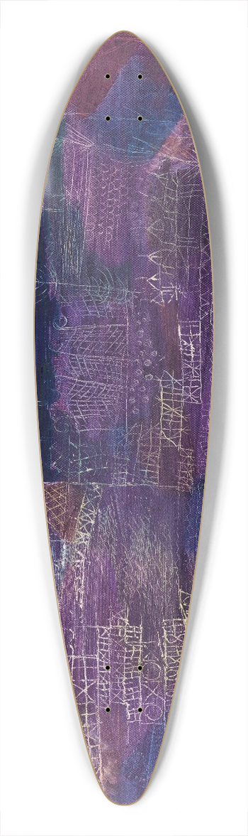 Paul Klee - Flussbaulandschaft 39.3 inch art pintail longboard deck