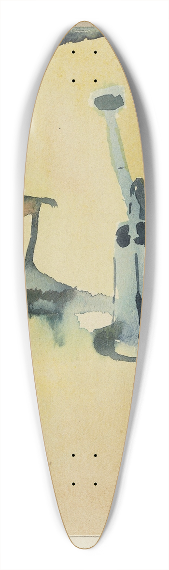 Paul Klee - Garden still life 39.3 inch art pintail longboard deck