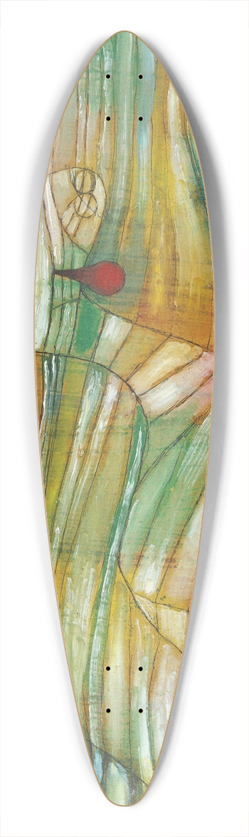 Paul Klee - The Lamb 39.3 inch art pintail longboard deck