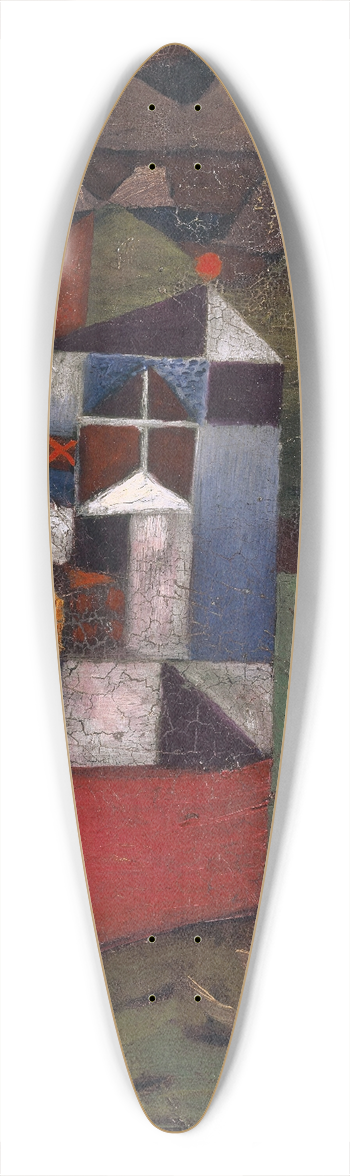 Paul Klee - Villa R 39.3 inch art pintail longboard deck