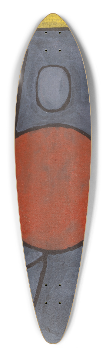 Paul Klee - With an umbrella 39.3 inch art pintail longboard deck