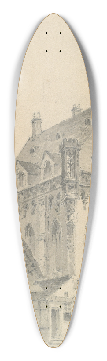 Paul Munn - St. Nicholas, Frankfurt 39.3 inch art pintail longboard deck
