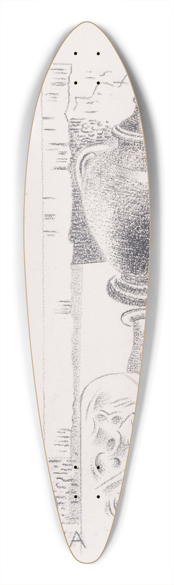Paul Nash - Hydriotaphia 39.3 inch art pintail longboard deck
