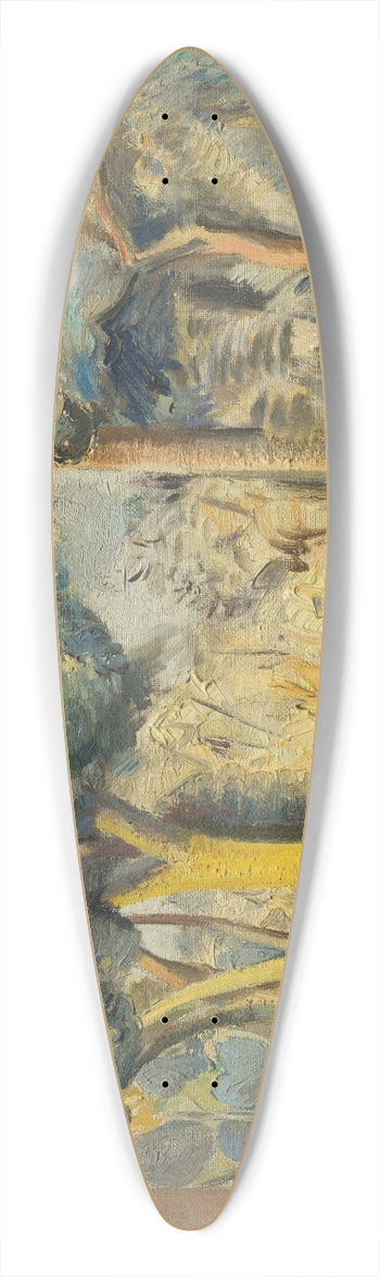 Paul Nash - The Garden at Meadle 39.3 inch art pintail longboard deck