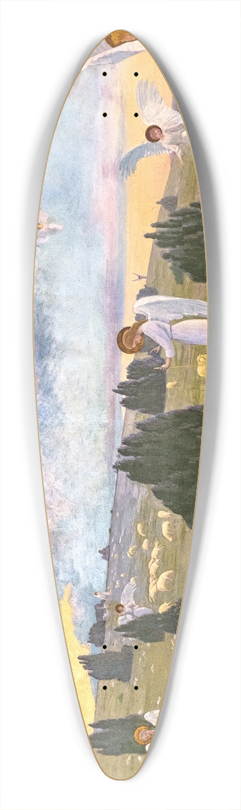 Paul Prouho - God keep them 39.3 inch art pintail longboard deck