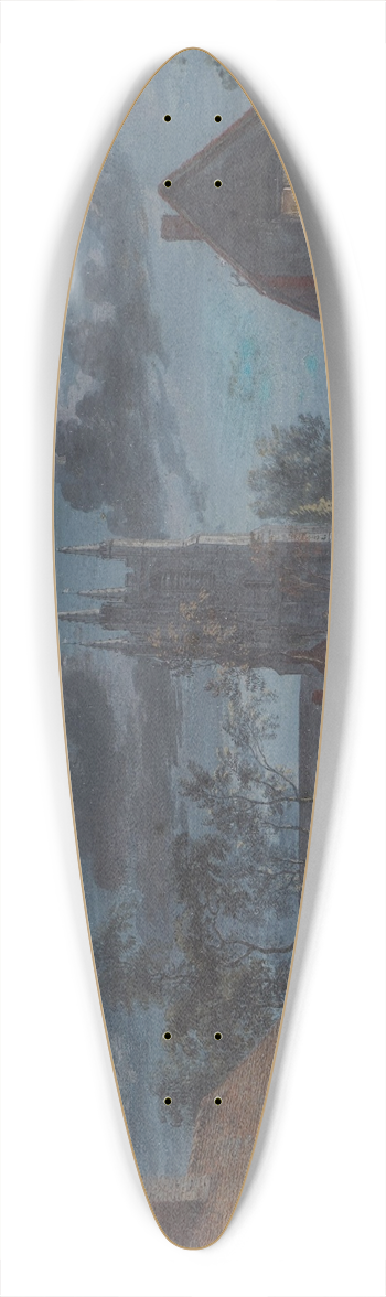 Paul Sandby - Night 39.3 inch art pintail longboard deck