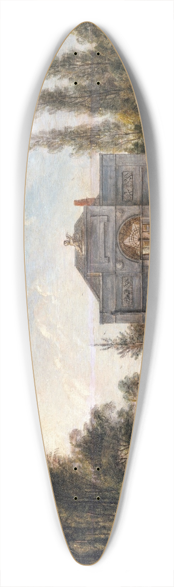 Paul Sandby - The Artists Studio, Bayswater 39.3 inch art pintail longboard deck