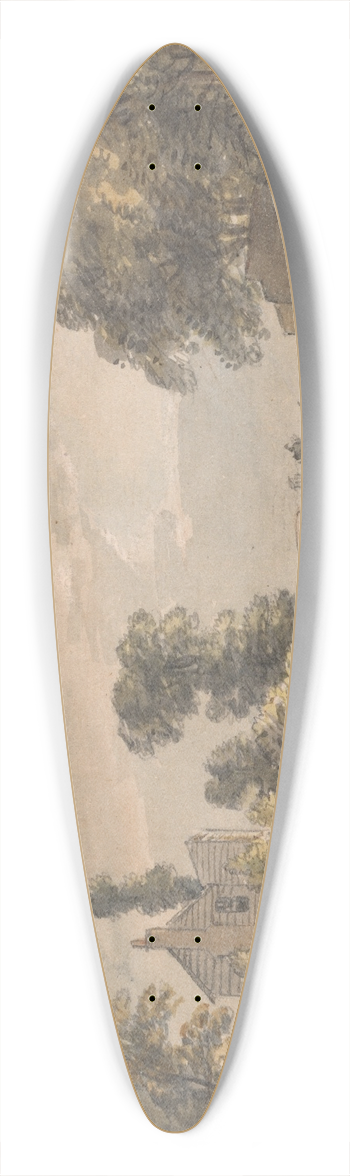 Paul Sandby - The Bayswater Turnpike 39.3 inch art pintail longboard deck