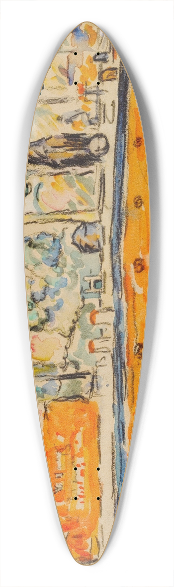 Paul Signac - Rivire 39.3 inch art pintail longboard deck