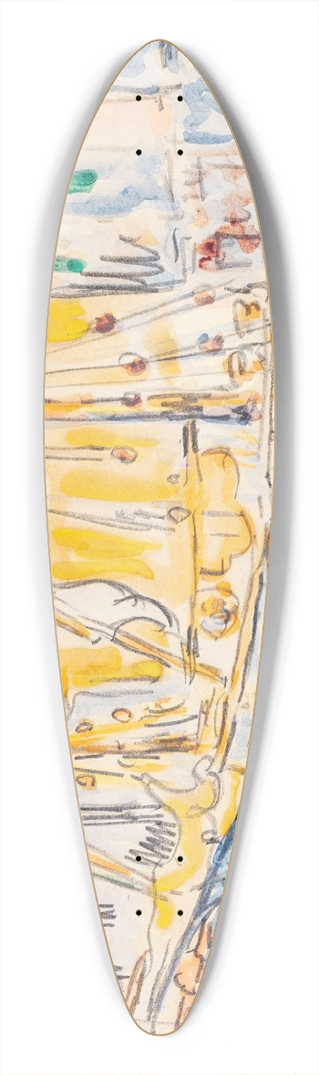 Paul Signac - Saint-Tropez 39.3 inch art pintail longboard deck