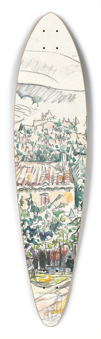 Paul Signac - Vaison 39.3 inch art pintail longboard deck