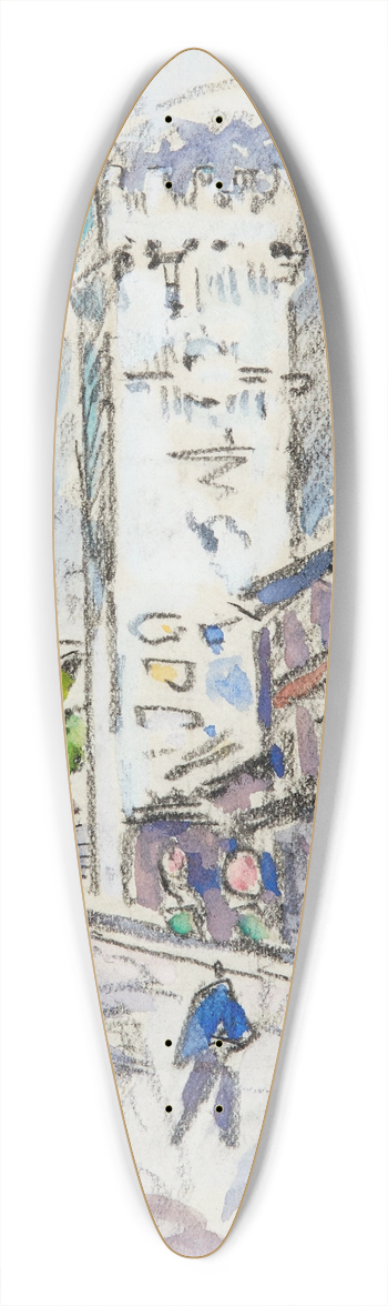 Paul Signac - Viviers 39.3 inch art pintail longboard deck